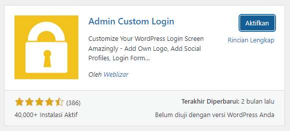 admin custom login